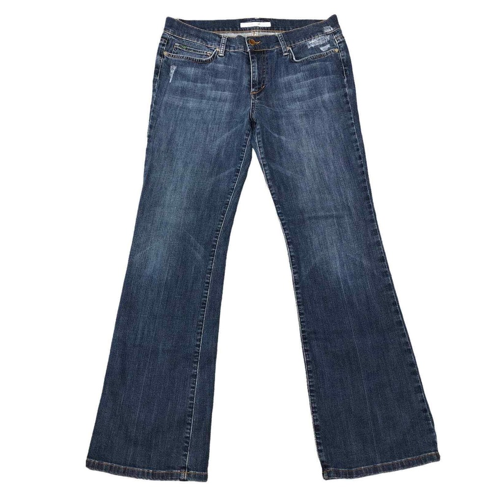 Joe's Jeans Women's Distressed Size 30 Bootcut Medium Wash Blue Stretch Cotton